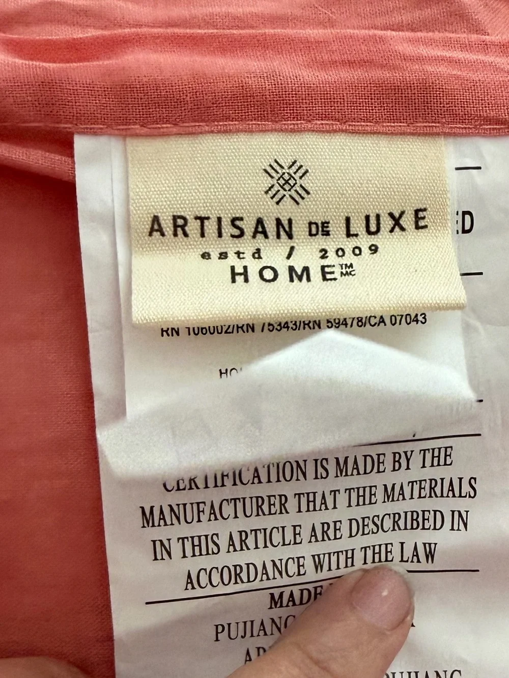 Quilted Coral Pink Bedspread Set - 2 Pillow Shams
